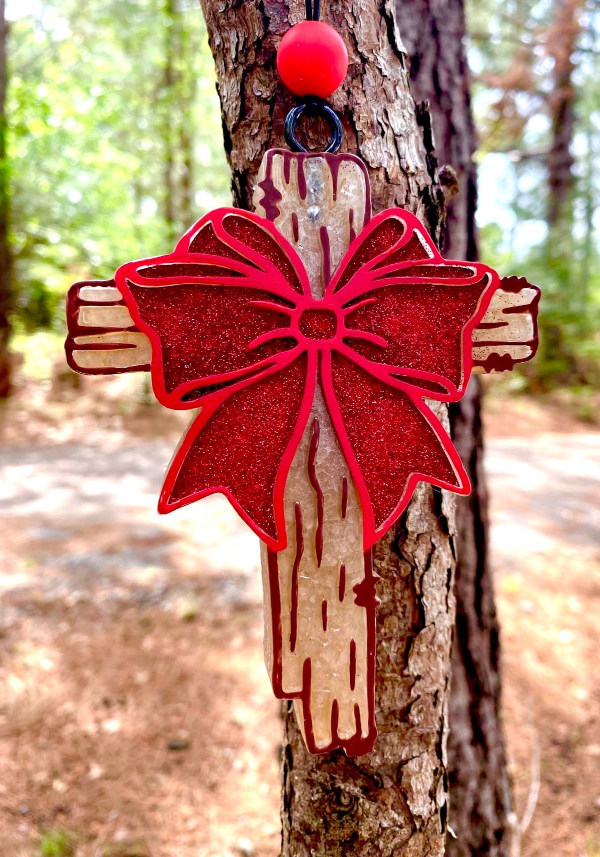 Rugged Cross with Bow Mold