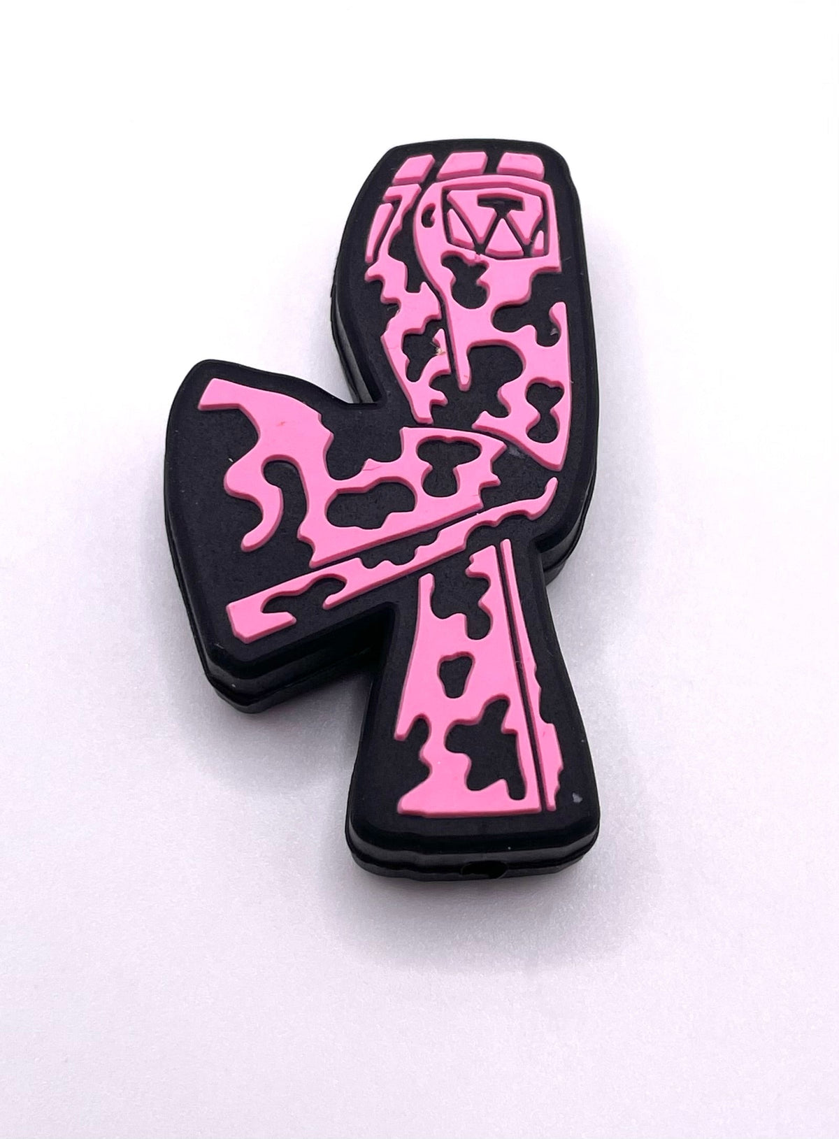 Cow Print Bell Bottom Pants Focal Bead