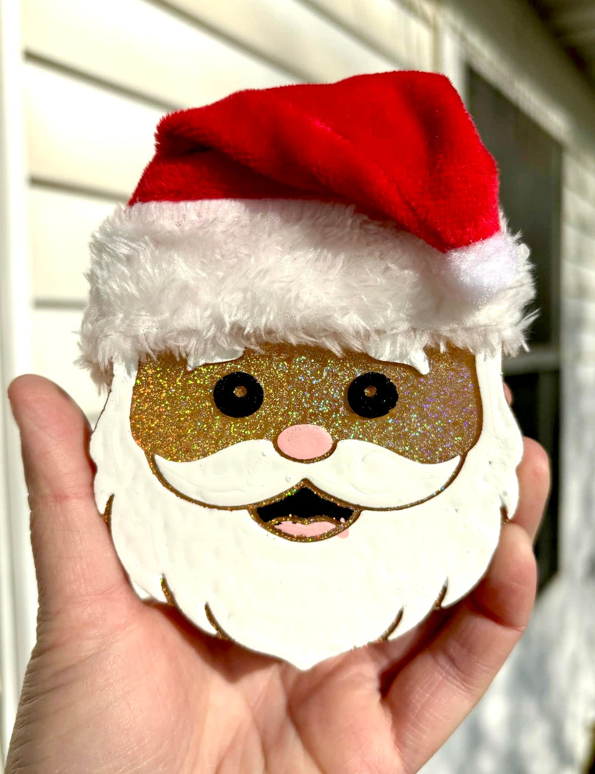 Santa Cause Face with Christmas Hat Add On