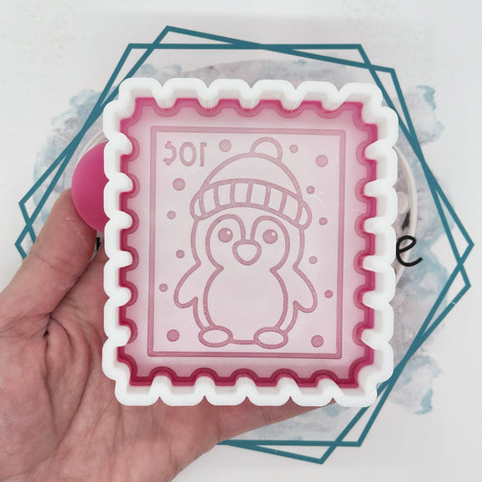 Penguin Stamp Freshie Mold