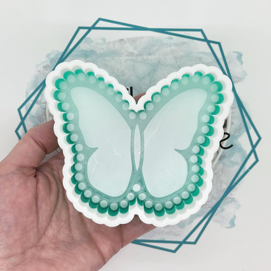 Turquoise Butterfly Freshie Mold