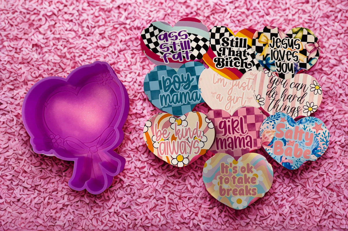 Cardstock only for heart mirror