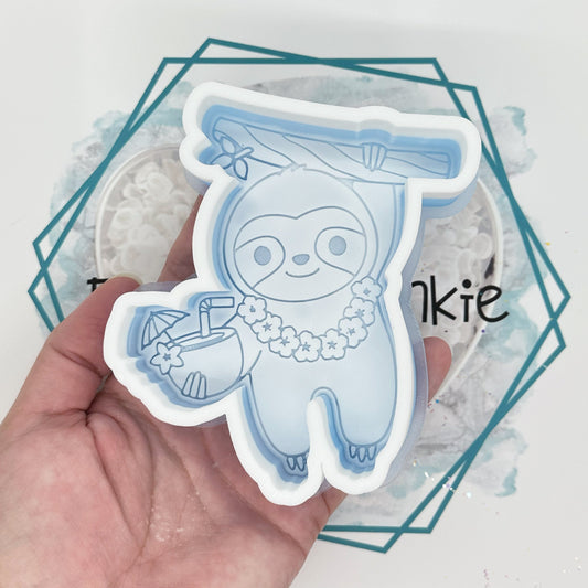 Hanging Summer Sloth Freshie Mold