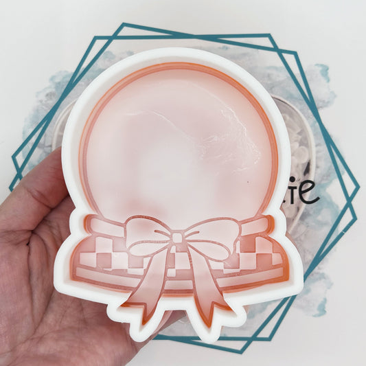 Checkered Snow Globe Freshie Mold