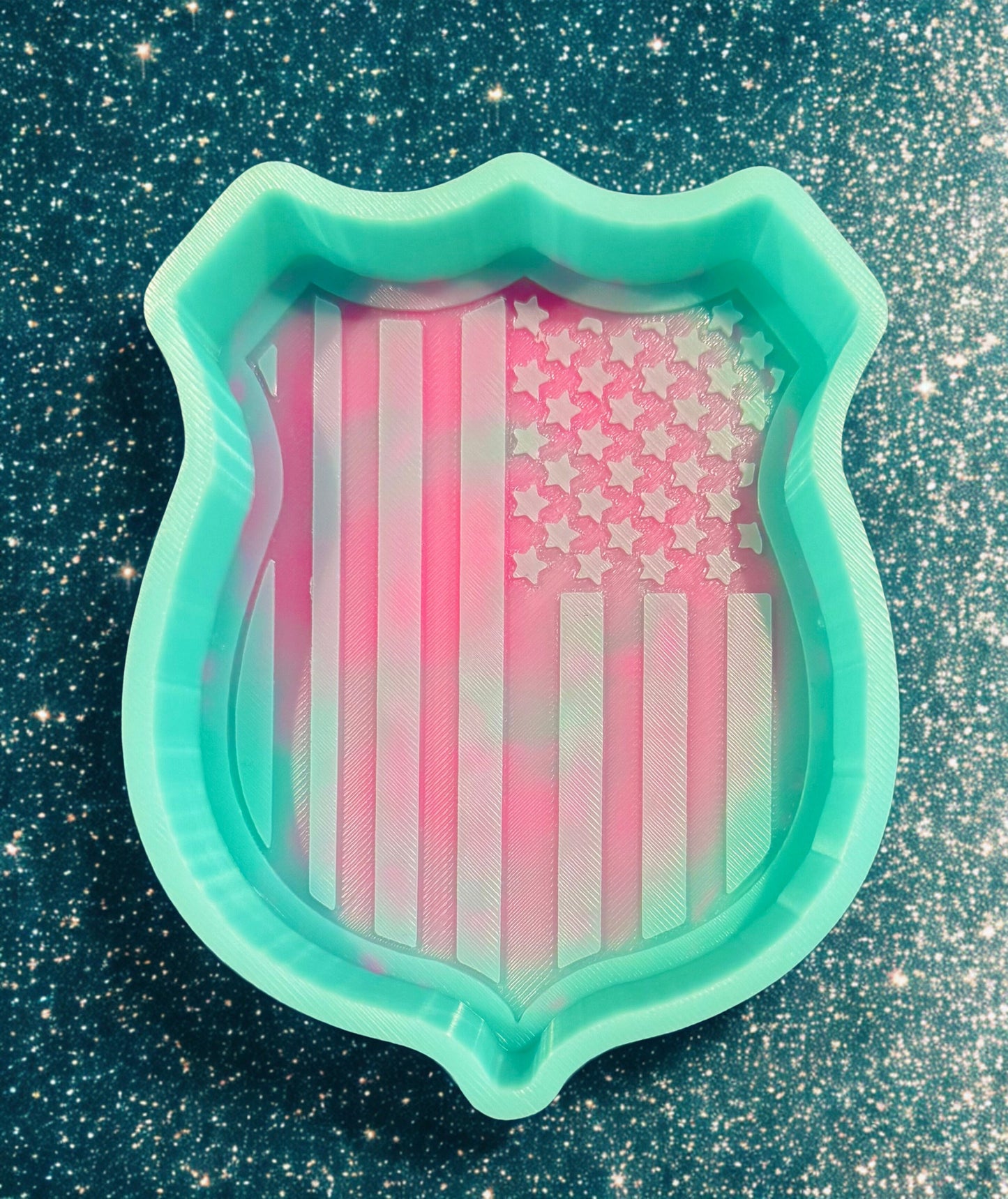 Flag police shield