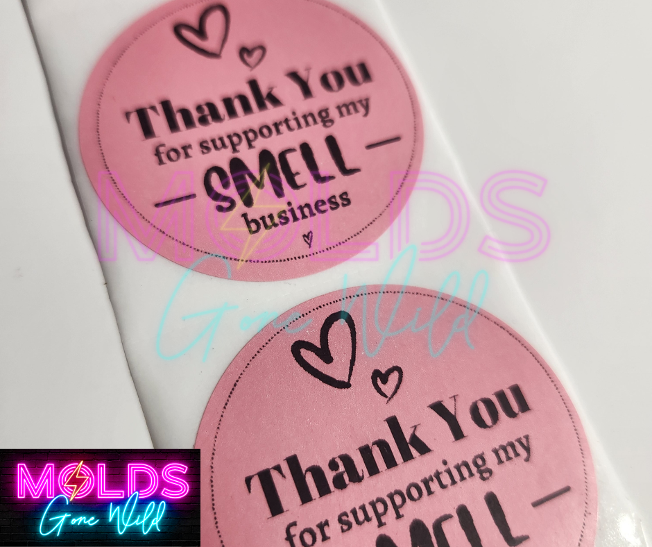 Round Thank You Stickers - Customization Option