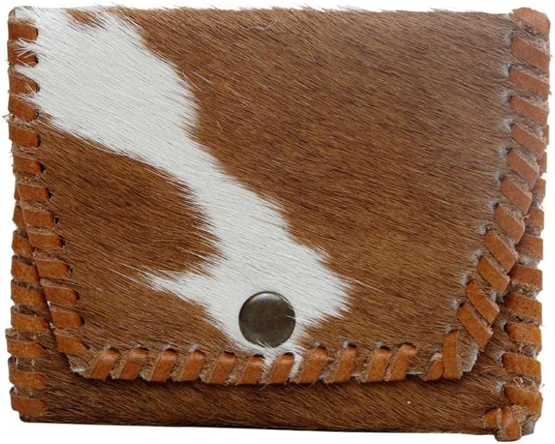 Myra Bag Cute Side Coin Purse Upcycled Cowhide Leather S-2968