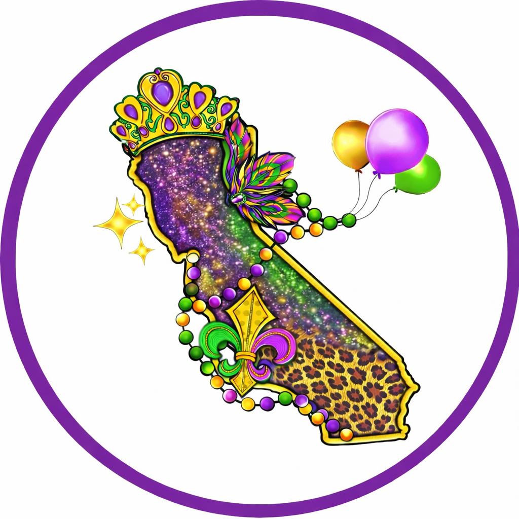 MARDI GRAS CAR FRESHIE CARD STOCK (CHOOSE IMAGE)