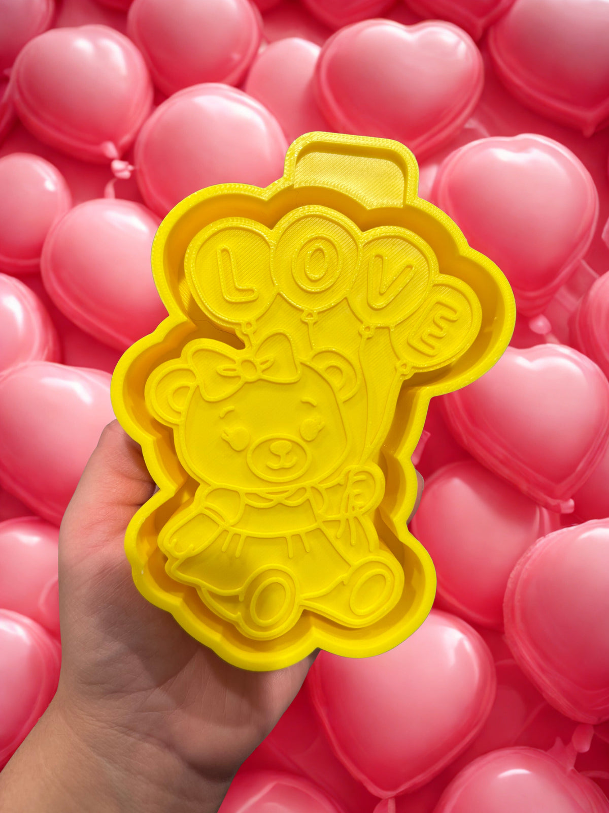 Teddy Bear with Love Balloons