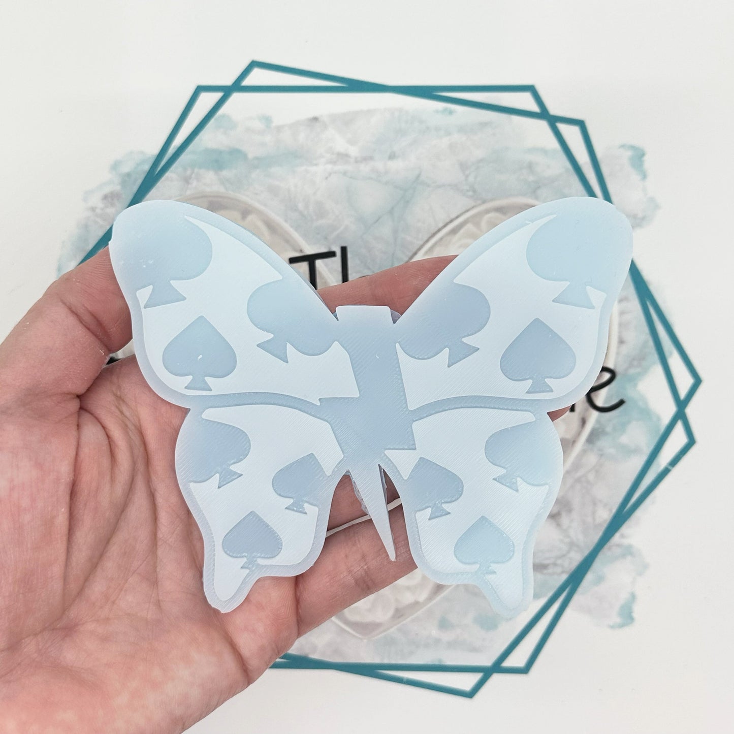 Butterfly Bolt & 8 INSERTS Freshie Mold