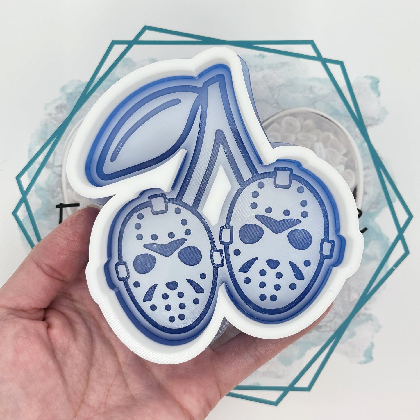 Horror Mask Cherries Freshie Mold