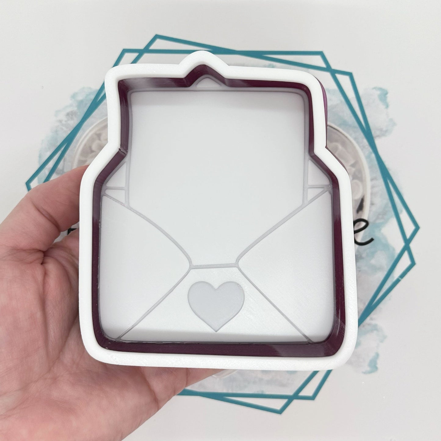 Heart Envelope Freshie Mold