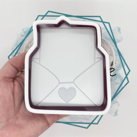 Heart Envelope Freshie Mold