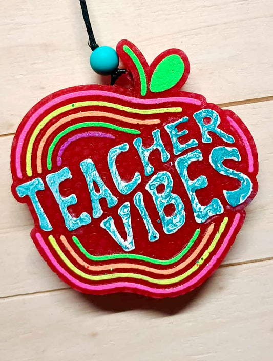 Teacher Vibes Apple Mold