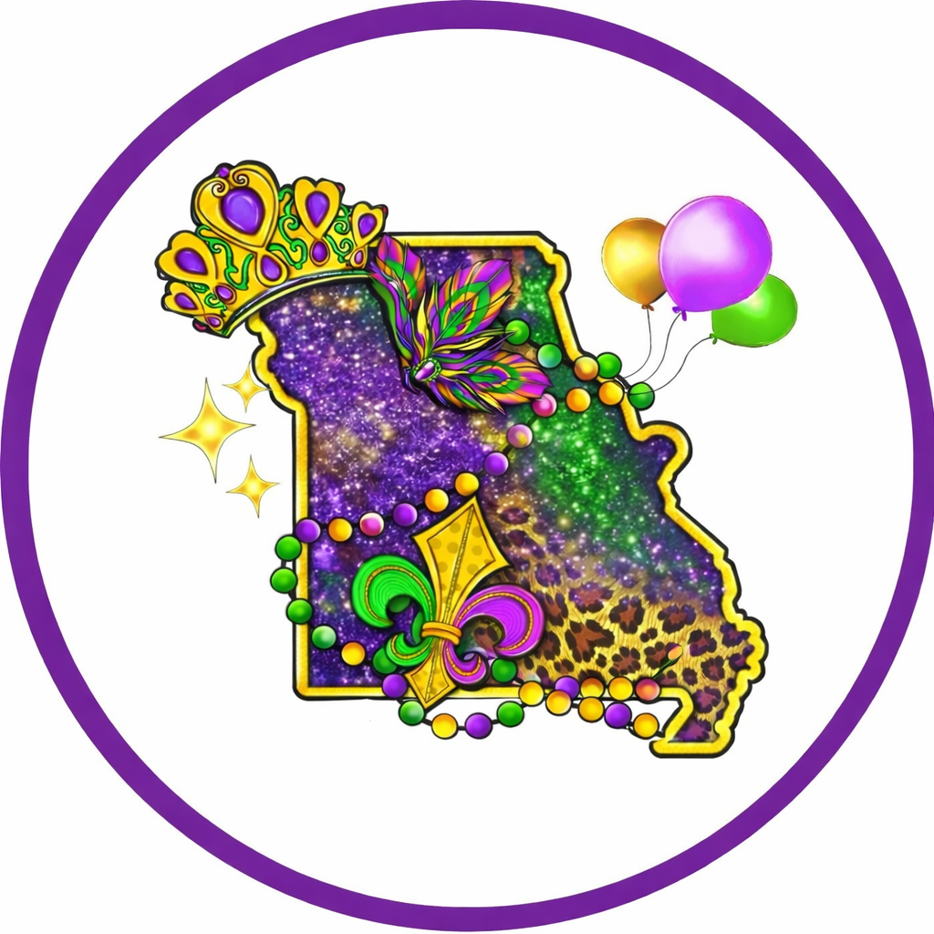 MARDI GRAS CAR FRESHIE CARD STOCK (CHOOSE IMAGE)