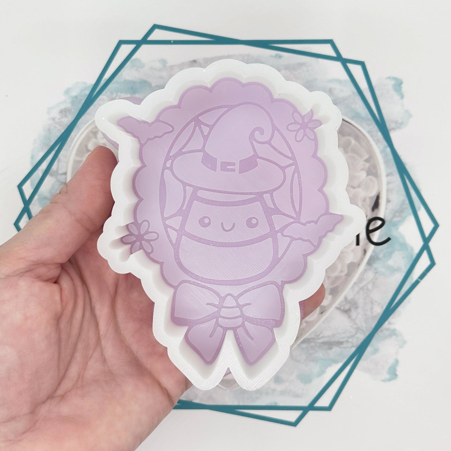 Coquette Witchy Candy Corn Frame Freshie Mold