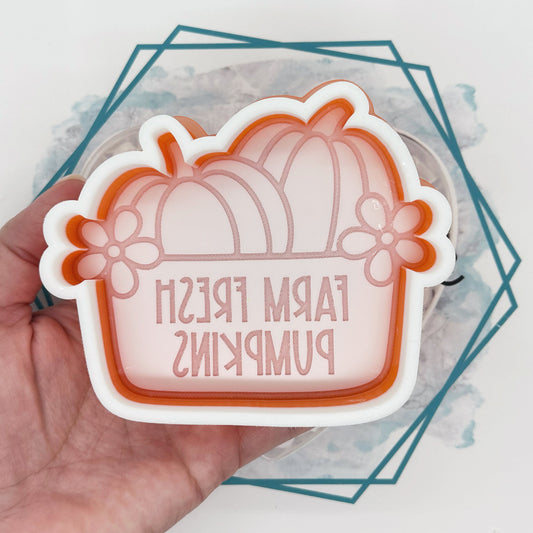 Farm Fresh Pumpkin Basket Freshie Mold