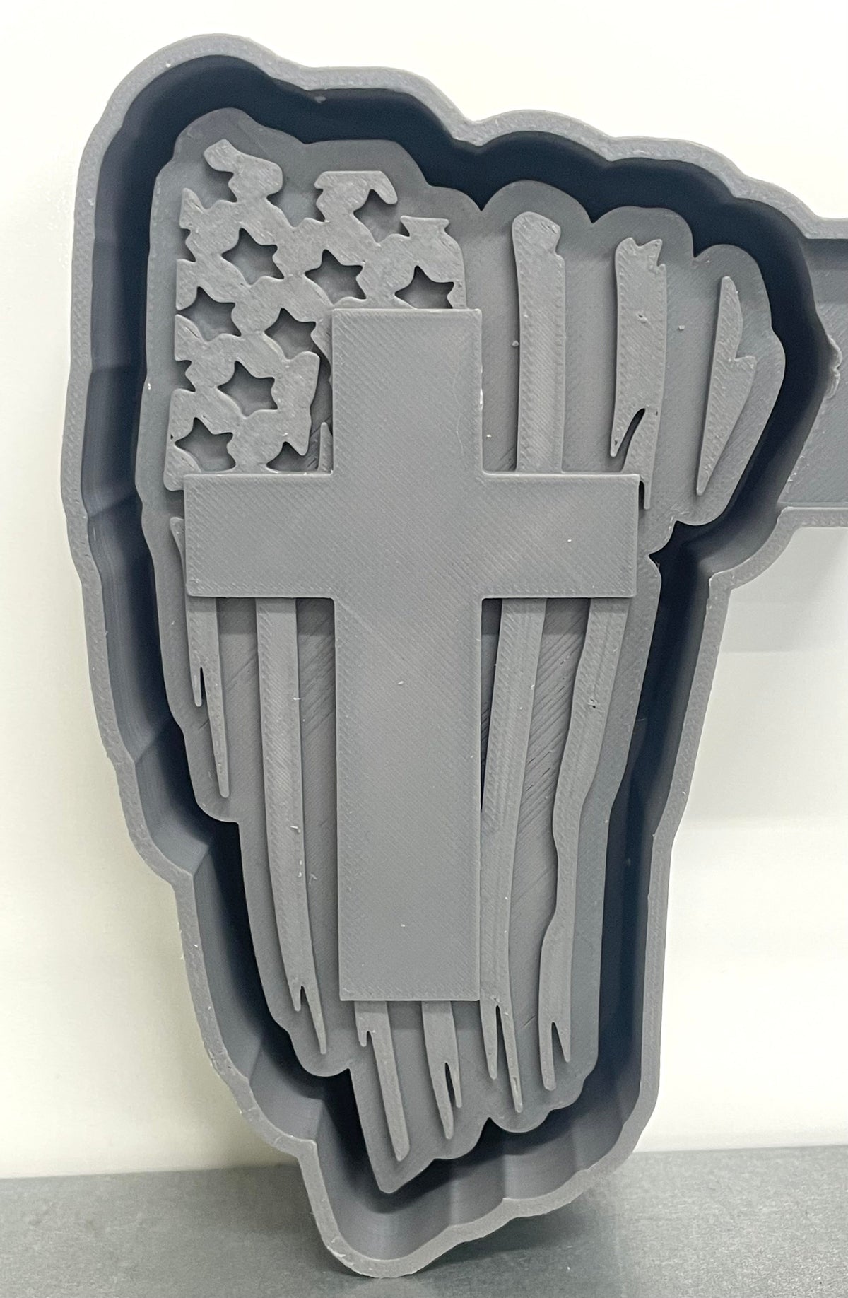 Cross with Flag Mold