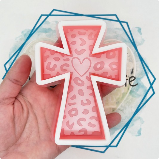 Leopard Cross Freshie Mold