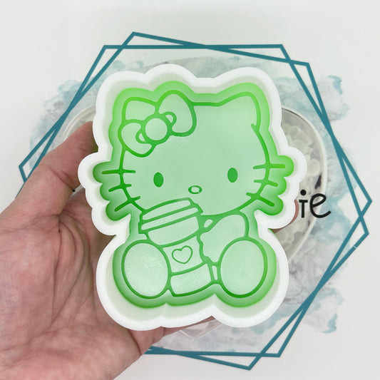Kitty & Coffee Freshie Mold