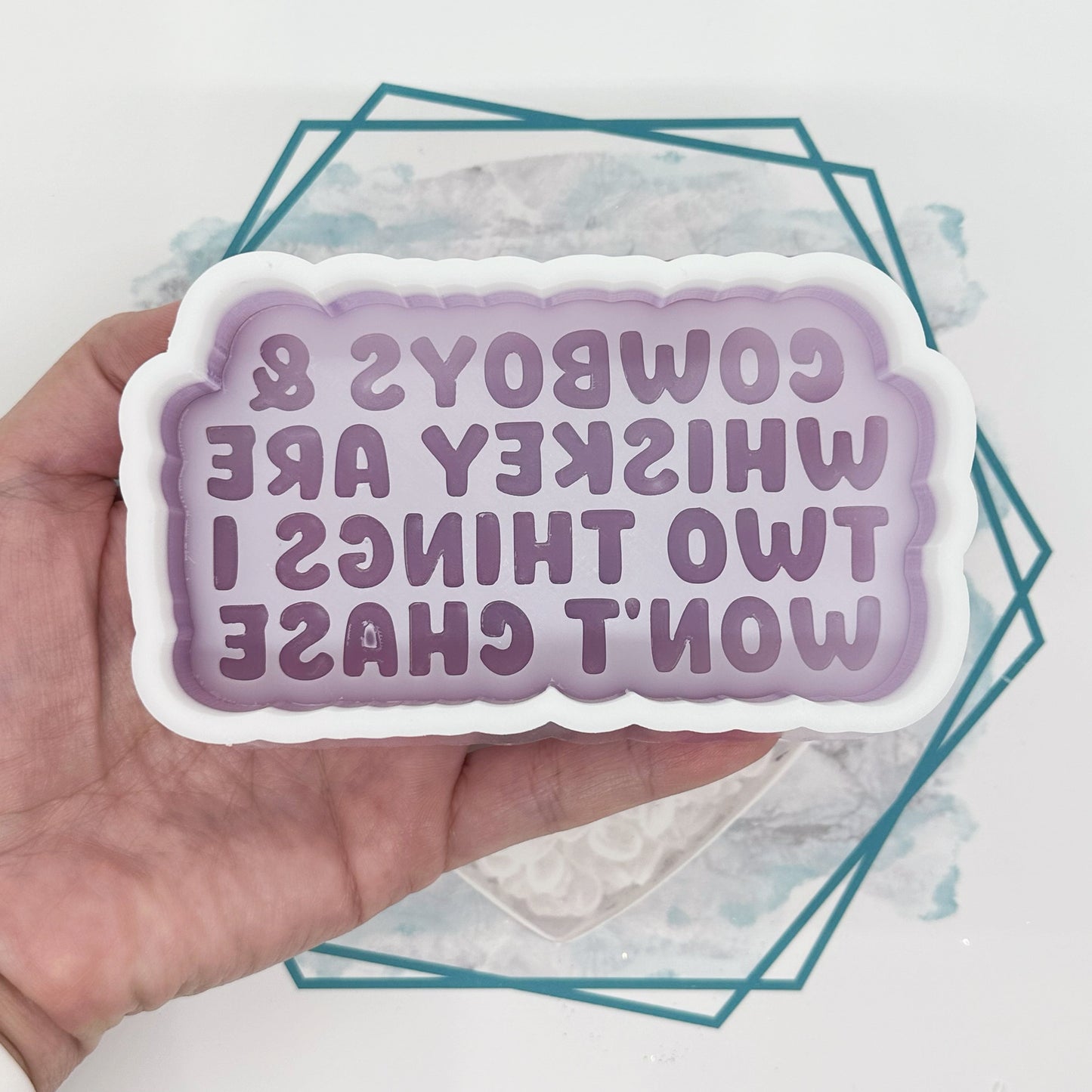 Cowboys & Whiskey Freshie Mold