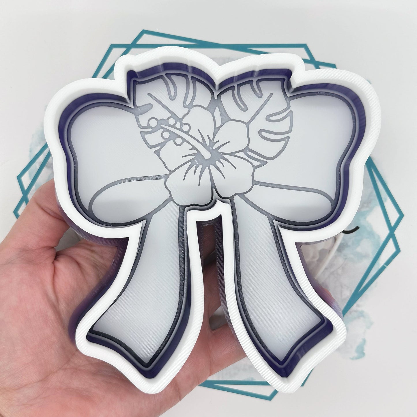 Hibiscus Bow Freshie Mold
