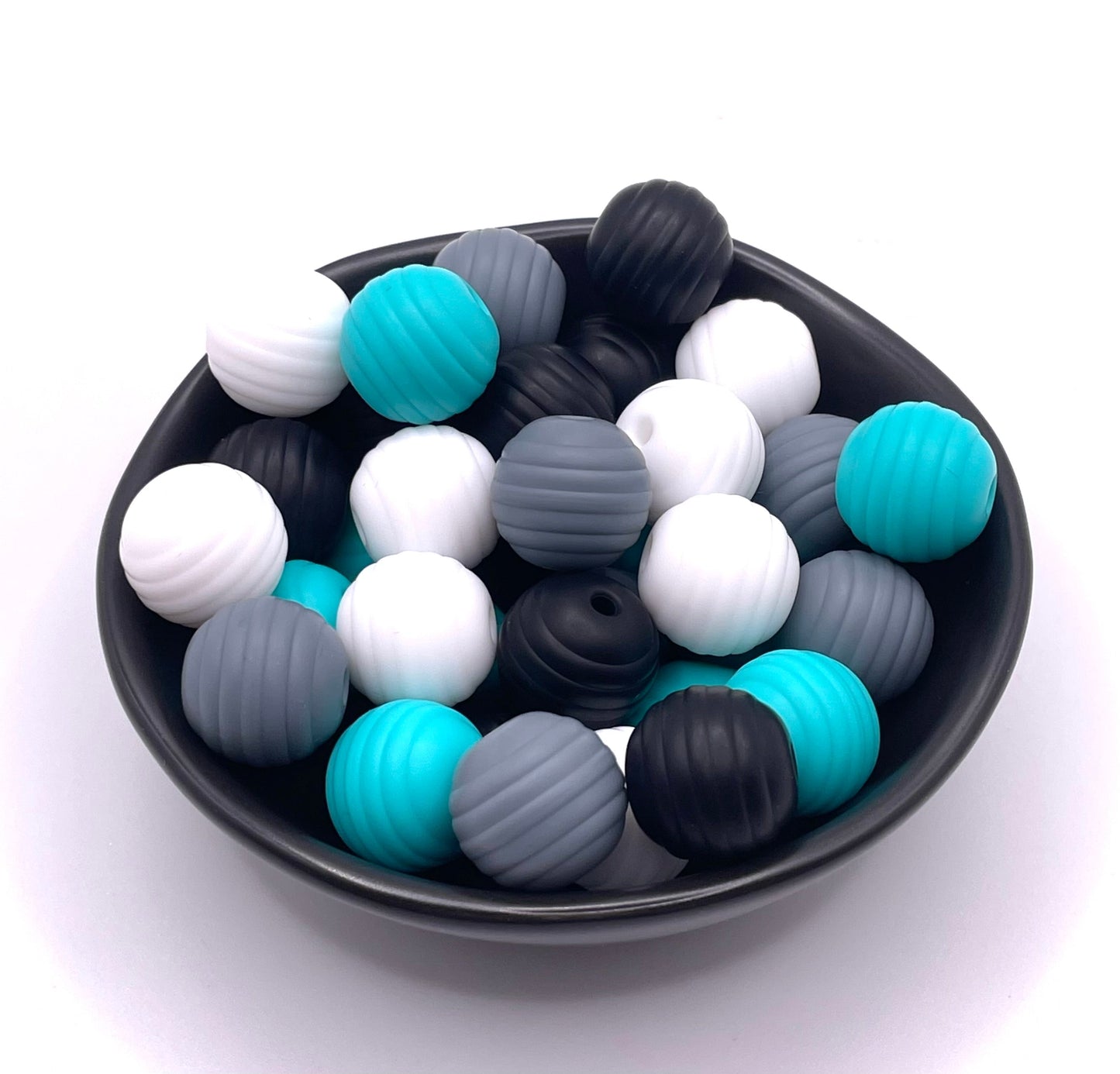 15mm Round Silicone Beads