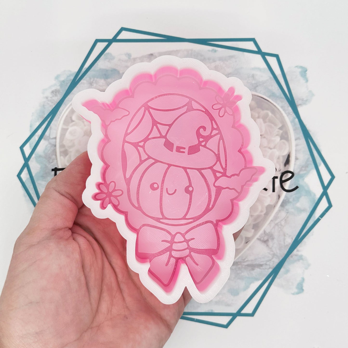 Coquette Witchy Pumpkin Frame Freshie Mold