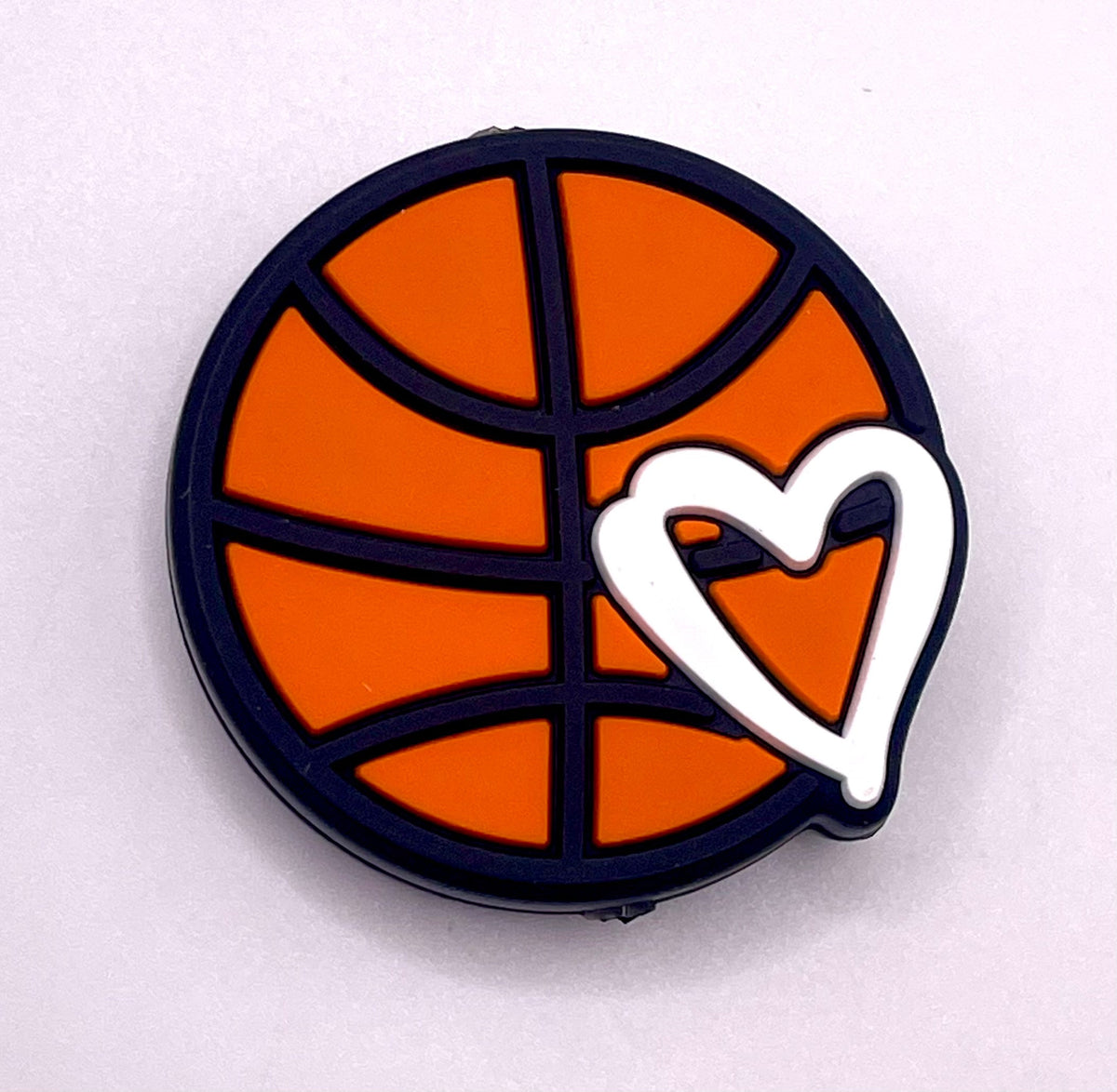 Sport Ball Heart Focal Bead