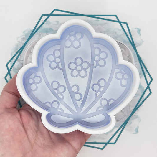 Retro Flower Seashell Freshie Mold