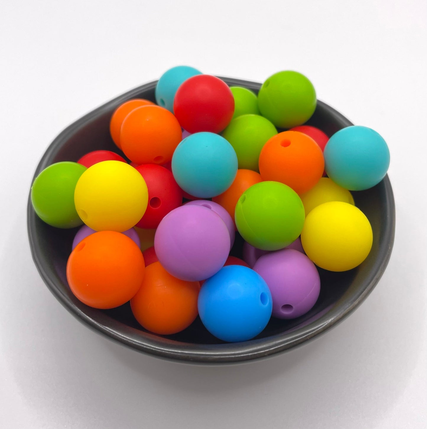 15mm Round Silicone Beads