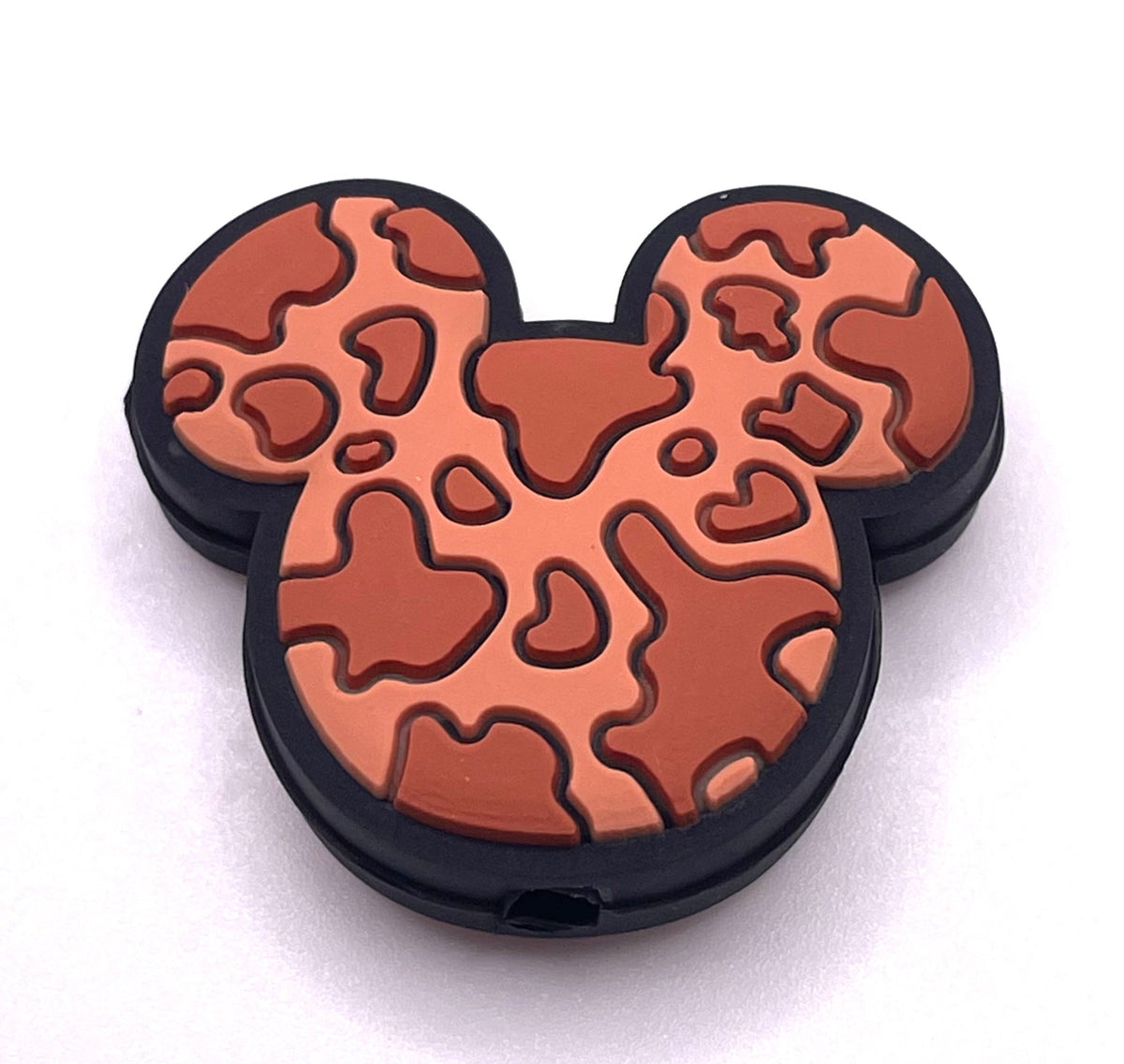 Cow Print Mouse Focal Bead