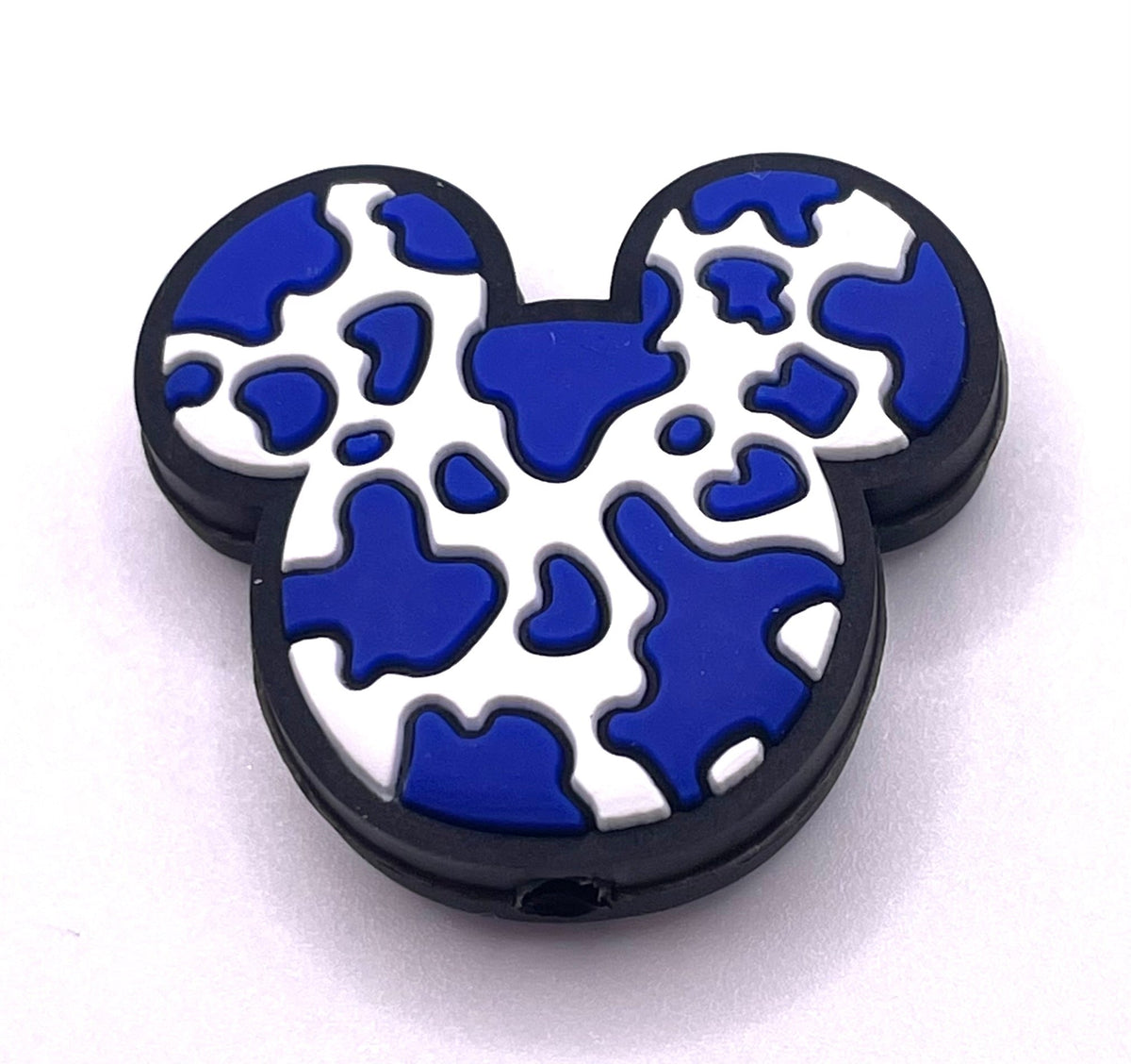 Cow Print Mouse Focal Bead