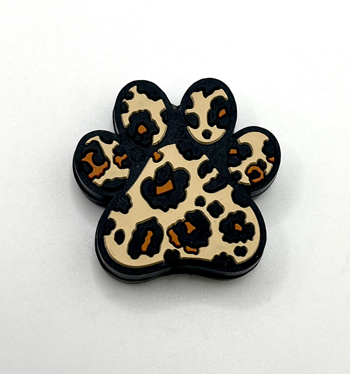 Leopard Print Paw Focal Bead