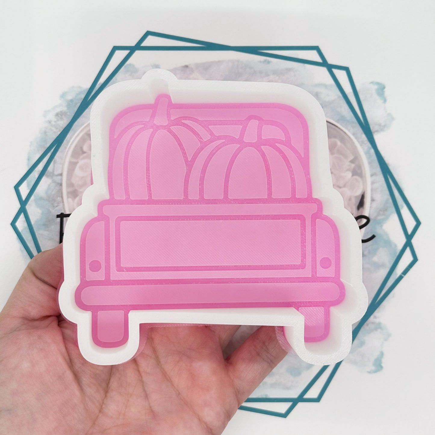 Truck with Pumpkins (back view) Freshie Mold