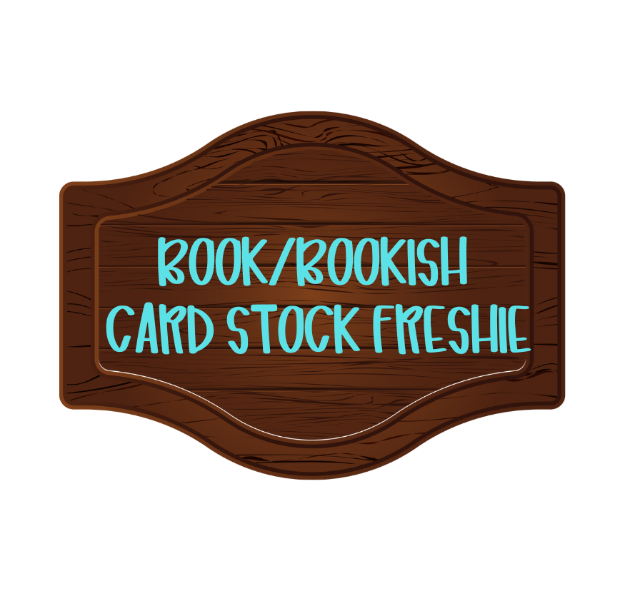 BOOK BOOKISH CAR FRESHIE CARD STOCK ( CHOOSE IMAGE)