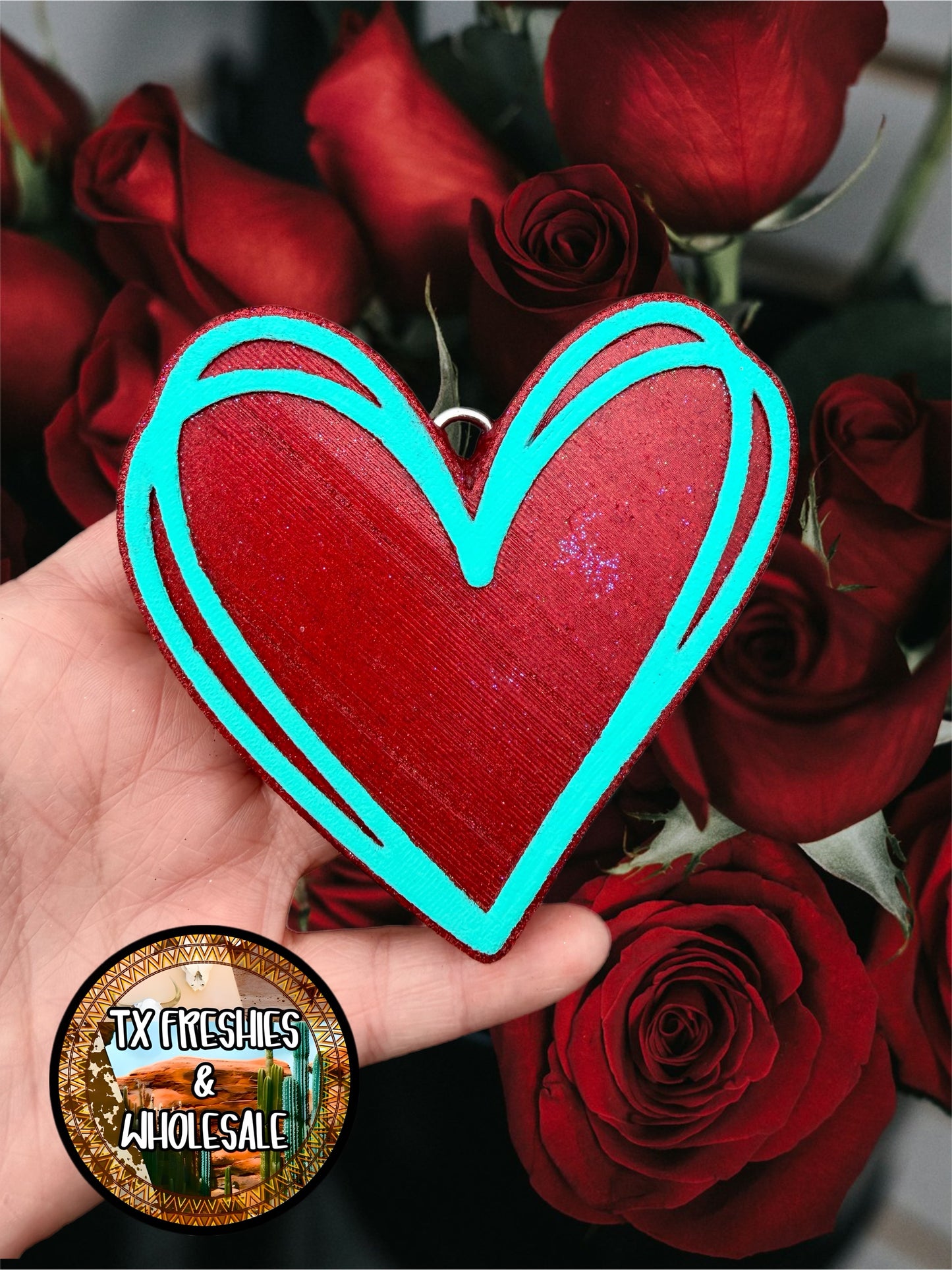 VALENTINE'S LOVE ROMANCE PAINTED CAR FRESHIE (YOU CHOOSE DESIGN)