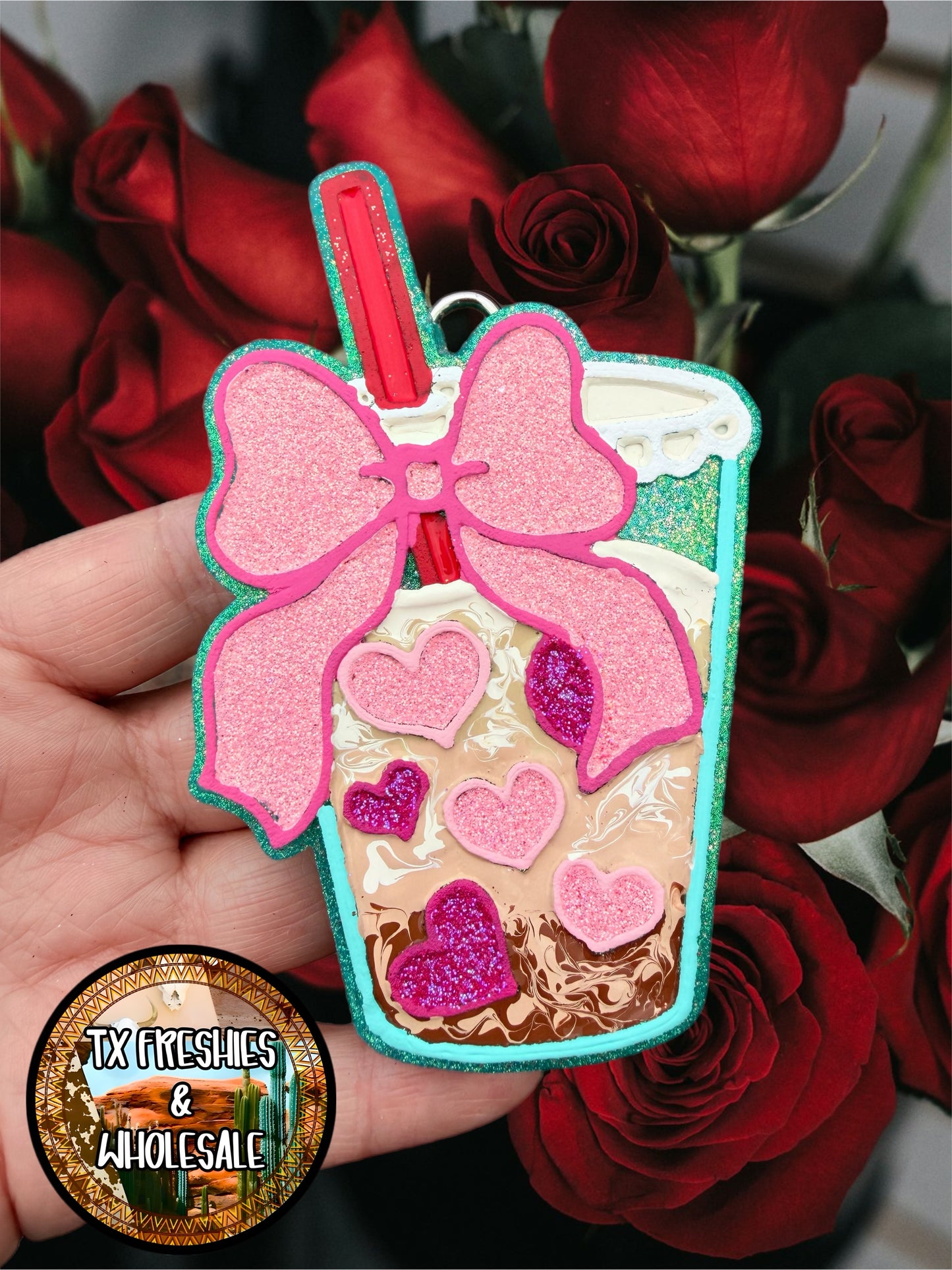 VALENTINE'S LOVE ROMANCE PAINTED CAR FRESHIE (YOU CHOOSE DESIGN)
