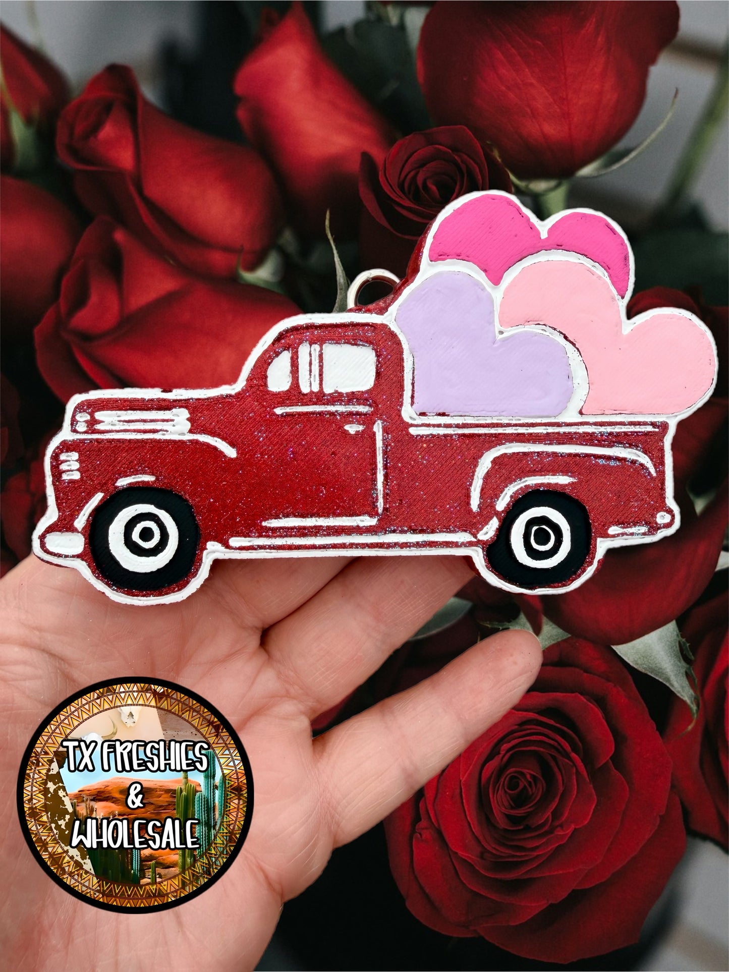 VALENTINE'S LOVE ROMANCE PAINTED CAR FRESHIE (YOU CHOOSE DESIGN)