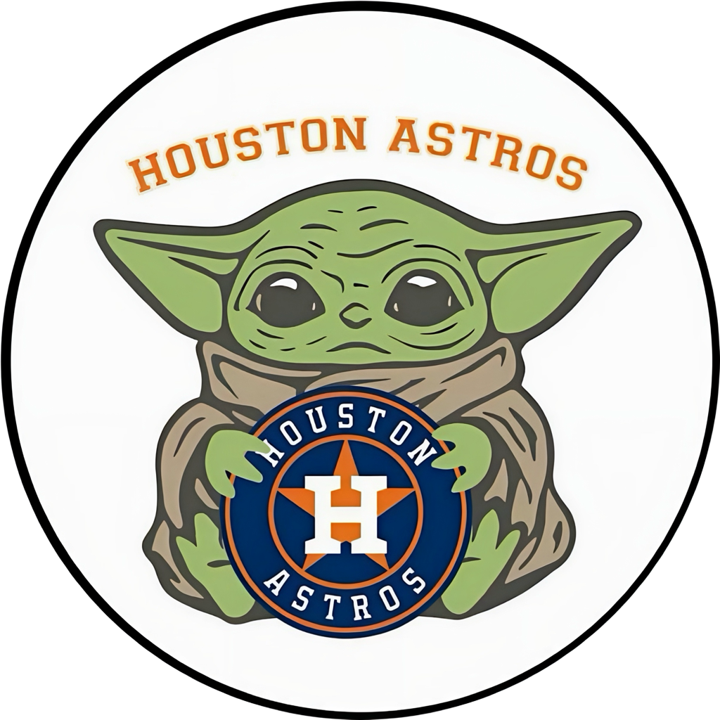 HOUSTON ASTROS HTOWN CAR FRESHIE CARD STOCK (CHOOSE IMAGE)