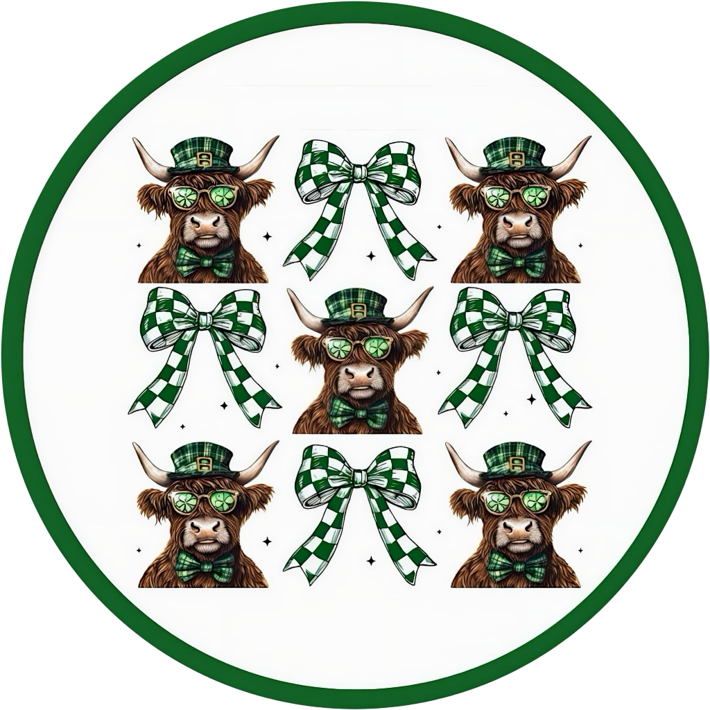 ST PATRICK'S PATTY'S DAY IRISH CAR FRESHIE CARD STOCK (CHOOSE IMAGE)