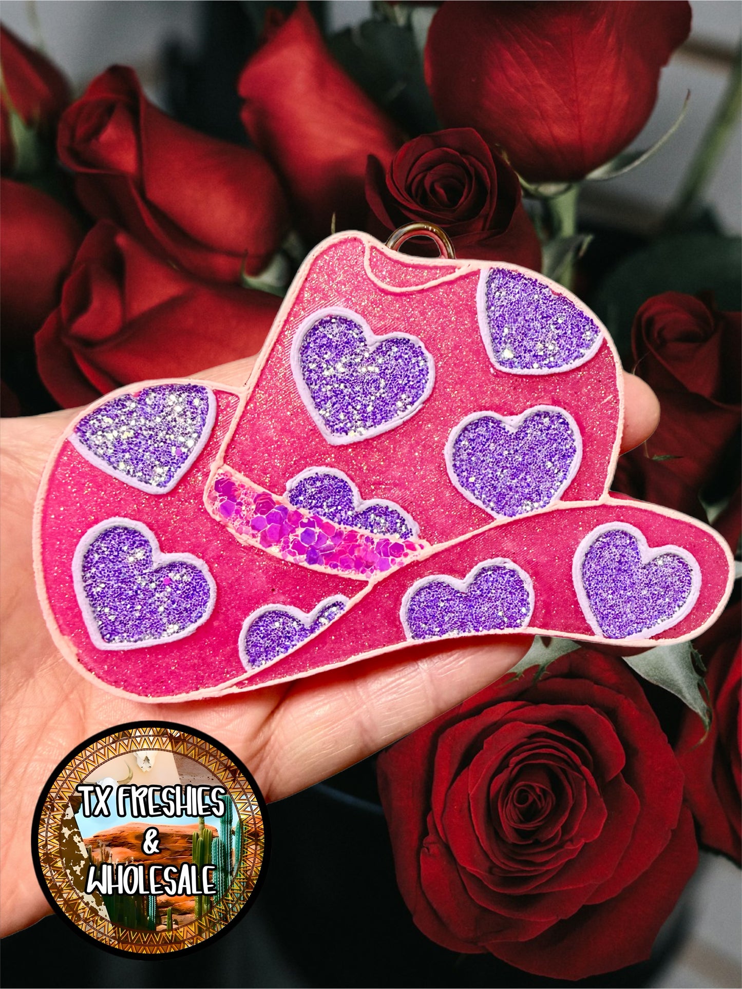 VALENTINE'S LOVE ROMANCE PAINTED CAR FRESHIE (YOU CHOOSE DESIGN)
