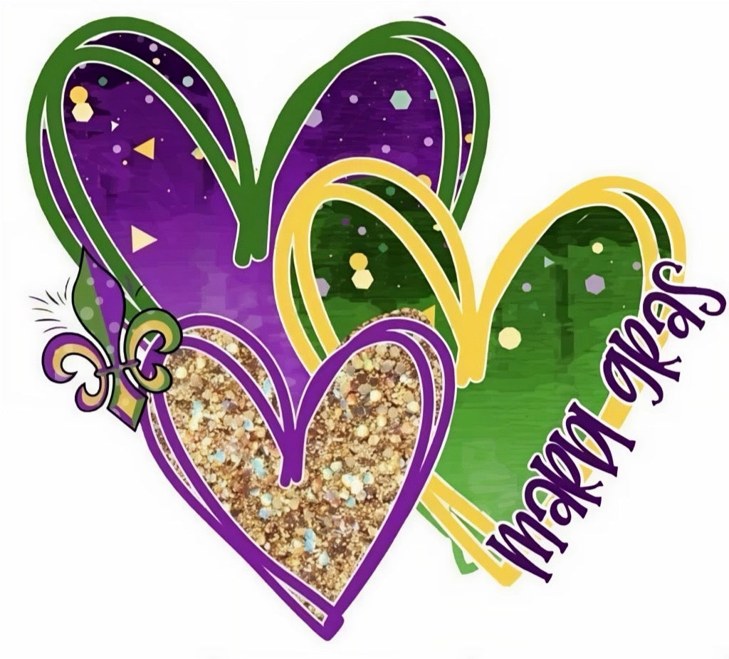 MARDI GRAS CAR FRESHIE CARD STOCK (CHOOSE IMAGE)