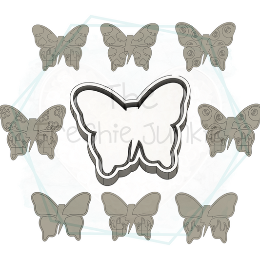 Butterfly Bolt & 8 INSERTS Freshie Mold