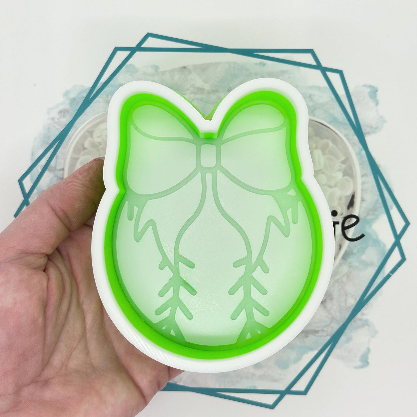Baseball with Bow Freshie Mold