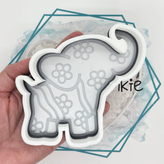Retro Elephant Freshie Mold