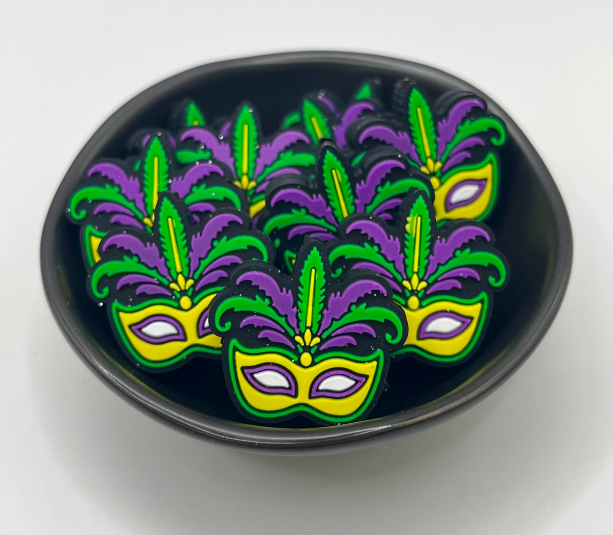 Mardi Gras Mask Focal Bead