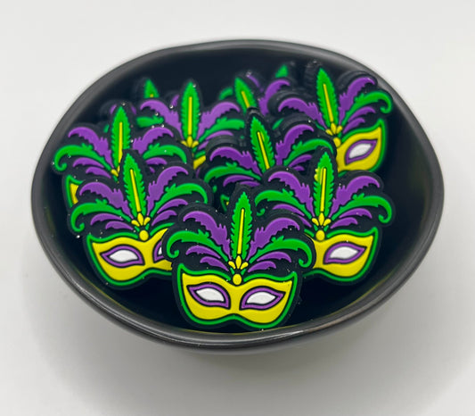 Mardi Gras Mask Focal Bead