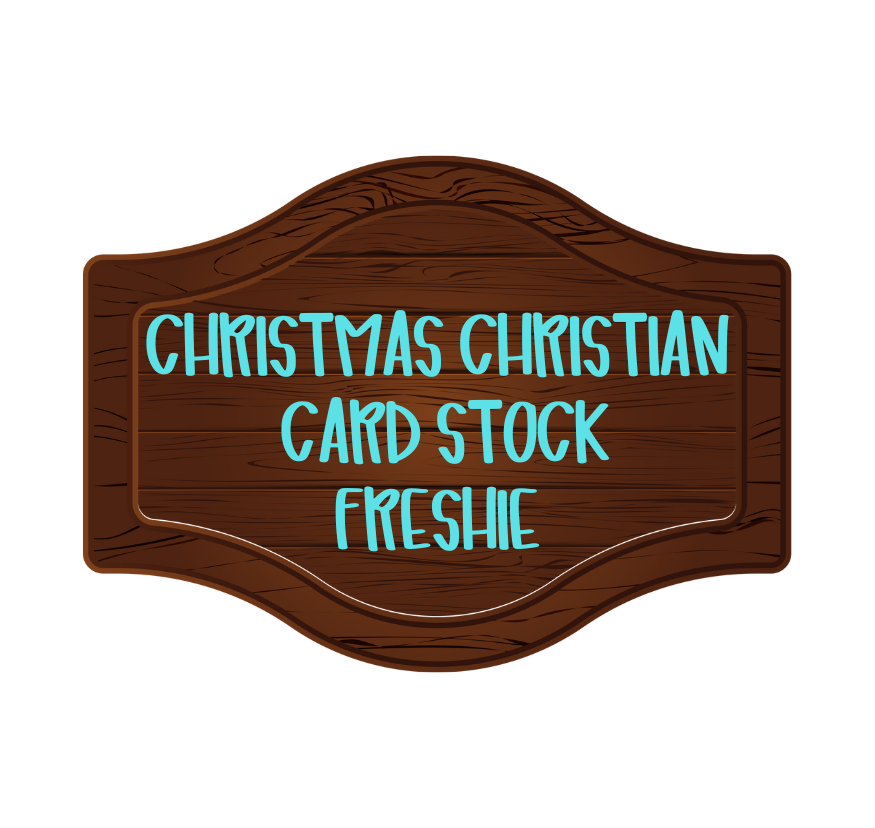 CHRISTMAS CHRISTIAN JESUS CAR FRESHIE CARD STOCK (CHOOSE IMAGE)