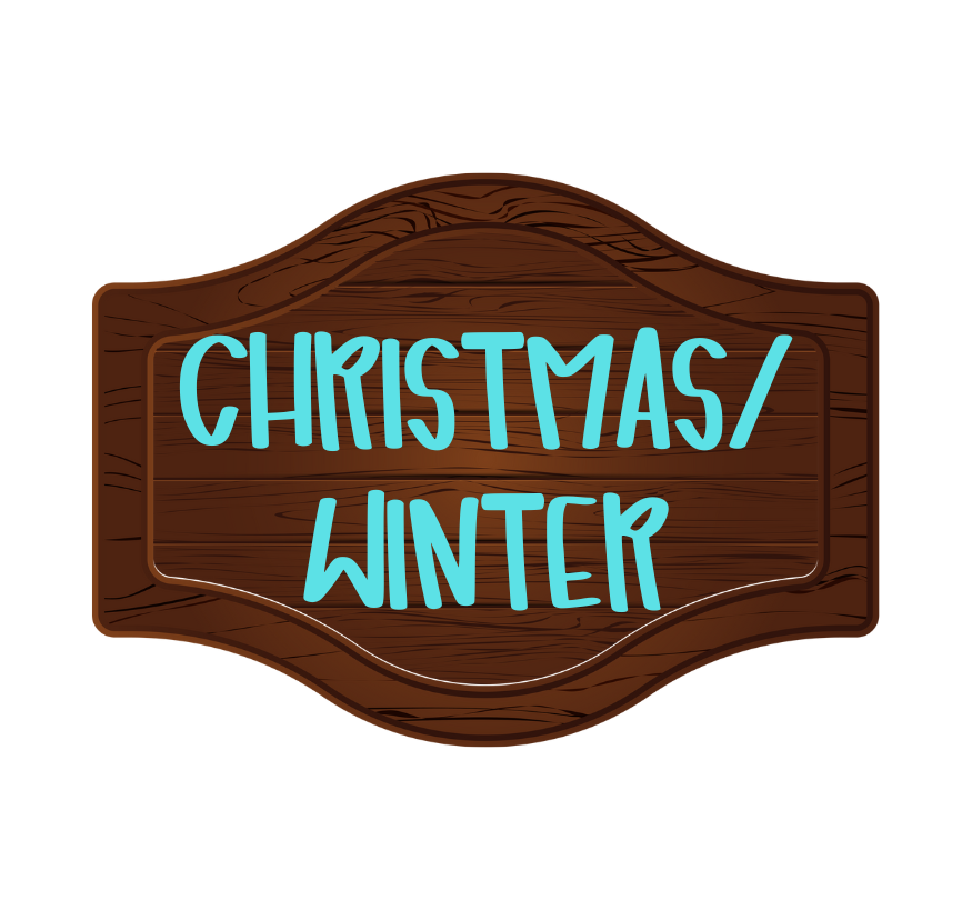 CHRISTMAS WINTER PAINTED CAR FRESHIE (YOU CHOOSE DESIGN)